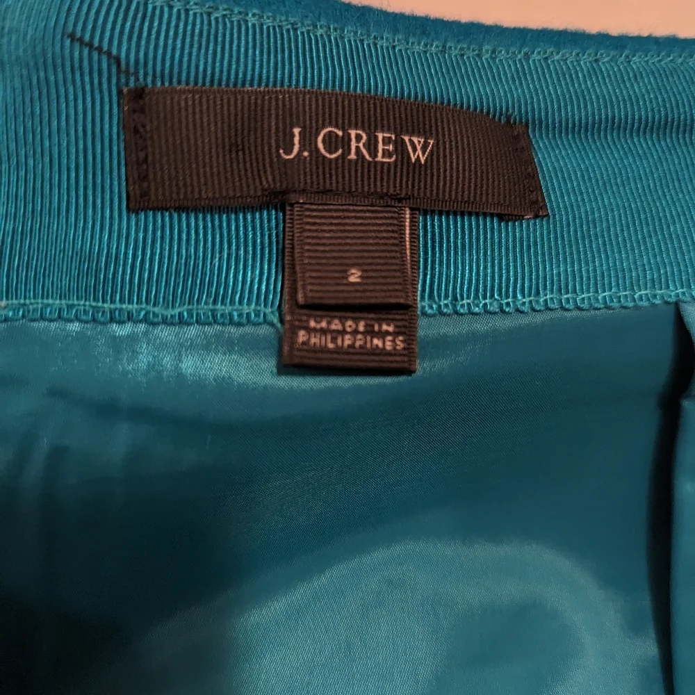 J. Crew Teal Mini Skirt